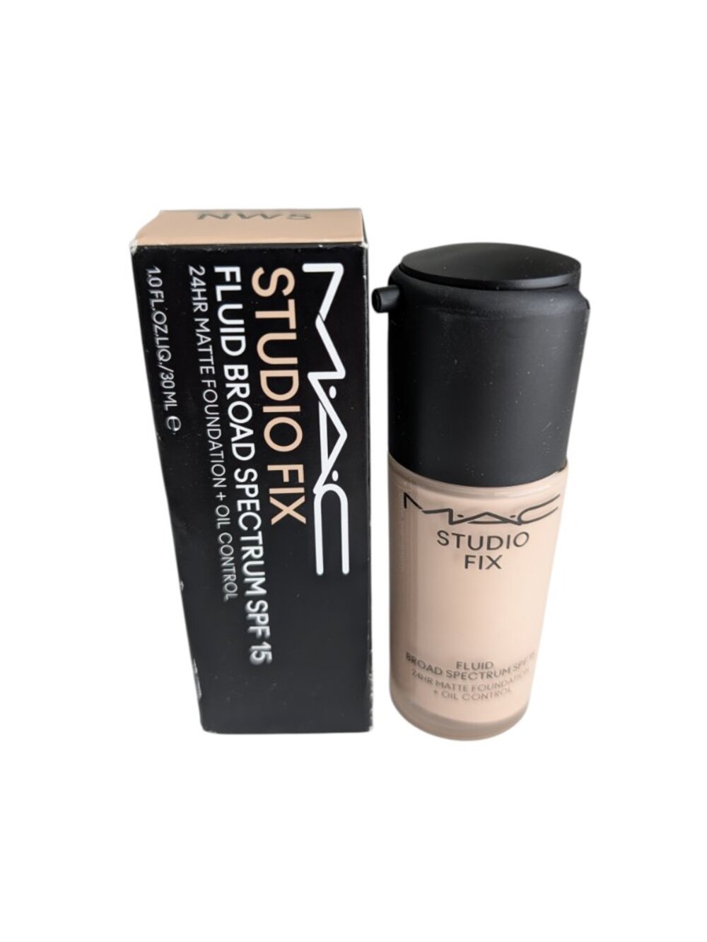 Mac Studio Fix NW5 Fluid SPF 15 /24 Hr Matte Foundation+Oil Control 1oz New